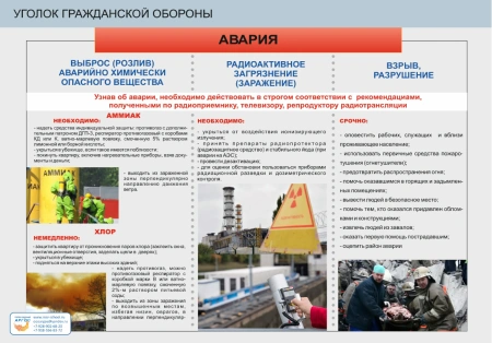 Комплект плакатов «Уголок гражданской обороны» (10 шт.)